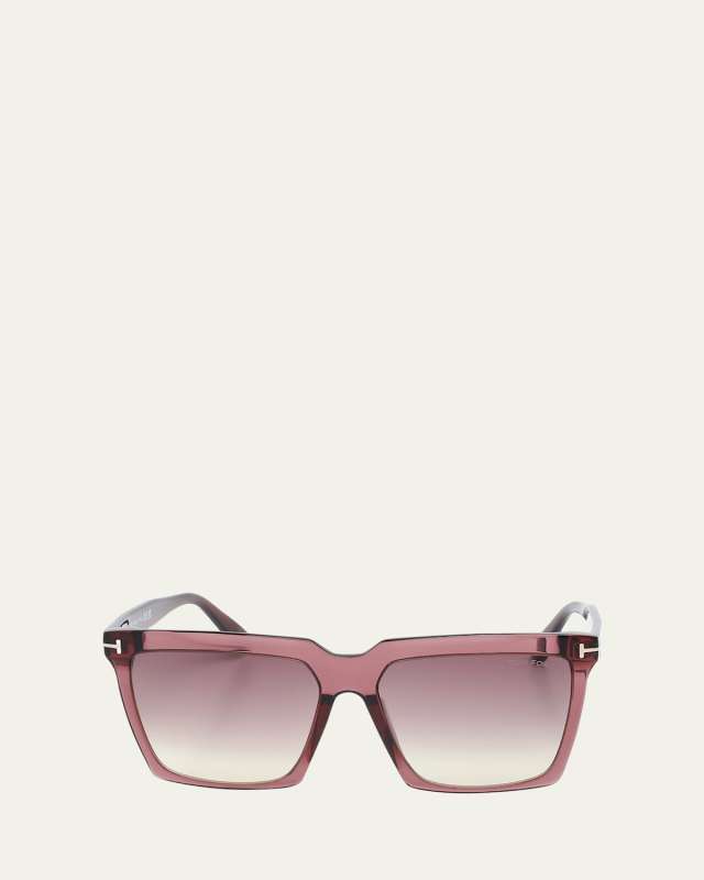 Gradient Acetate Square Sunglasses